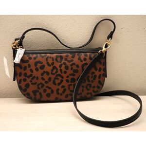 Fossil ZB11098234 Jolie Small Black/Leopard Print Crossbody/Shoulder Bag